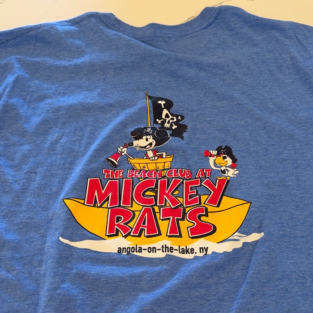 Vintage Blue Short Sleeve Tee - The Beach Club at Mickey Rats NY - Picture 2 of 10